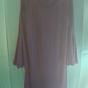 Sandiva Women's Dress Size XL Scoop Neck, Bell Bottom 3/4 Sleeves Black